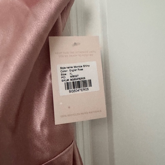 Birdy Grey Monica Dress - Shiny Satin English Rose - Picture 5 of 5